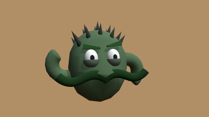 Senor Cactino 3D Model