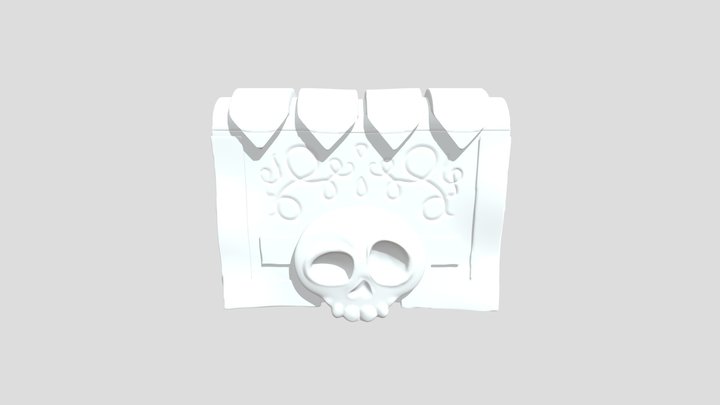 Skull Book 3D Model