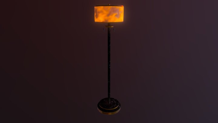 3D Mica Lamp 3D Model