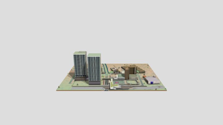 RECREATE OSAKA in Minecraft 3D Model