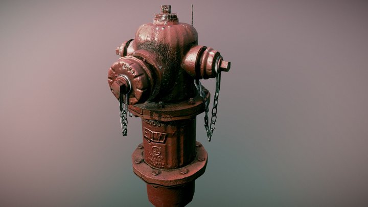 Photoscanned hydrant 3D Model