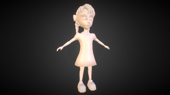 Little Girl 3D Model