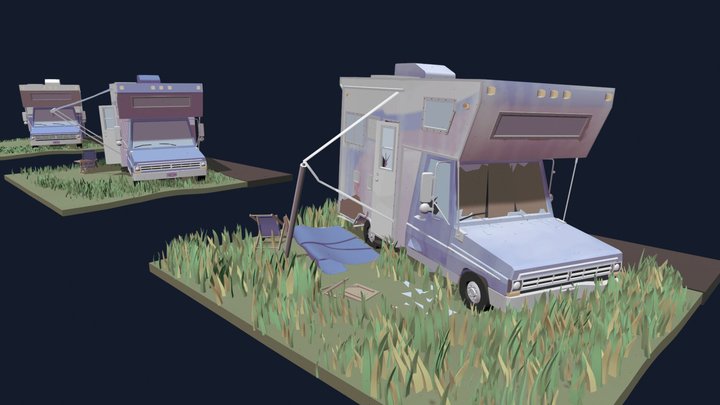 Ford Motorhome Detail HW 3D Model