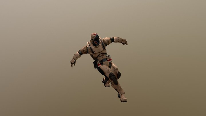 Soldier Breakdance 3D Model