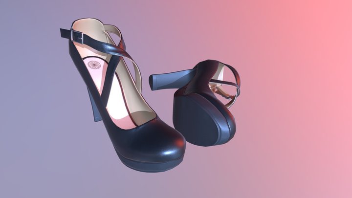 Women Shoes game asset 3D Model
