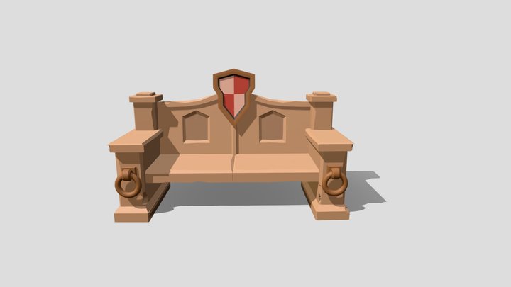 King's bench 3D Model
