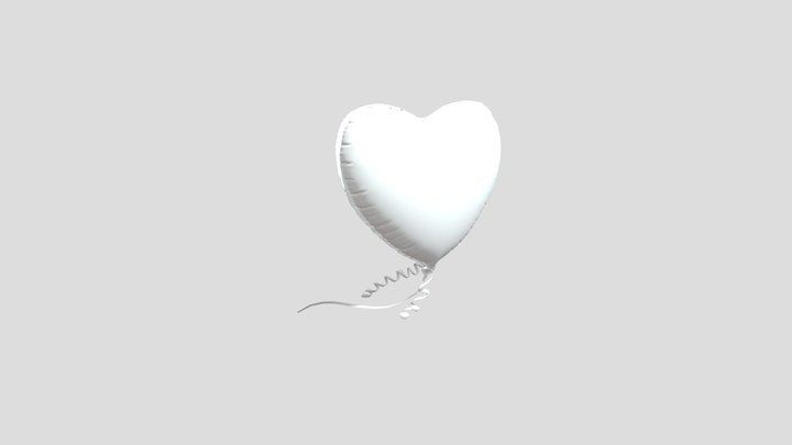 Baloon Heart Shape 3D Model