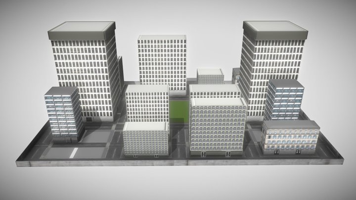 Small Town – Kostenloses 3D-Modell STL