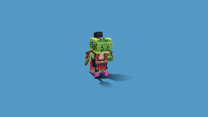 Garden Samurai 3D Model