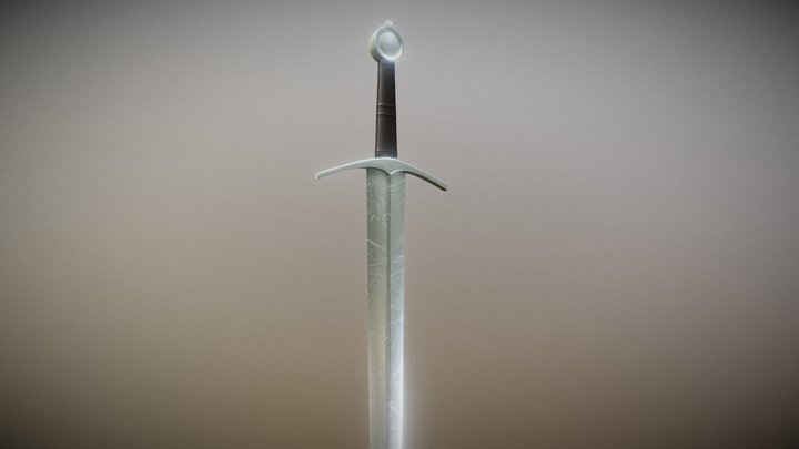 Medieval Sword 3D Model