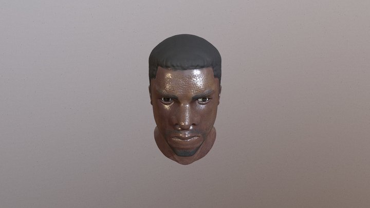 An attempt at Chadwick Boseman 3D Model