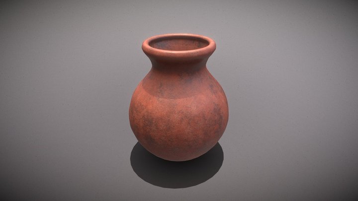 olla del sitio arqueológico El Opeño 3D Model