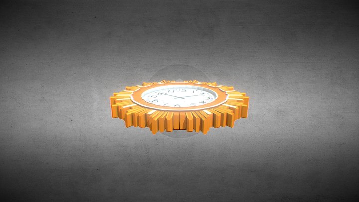 Clock sun 3D Model