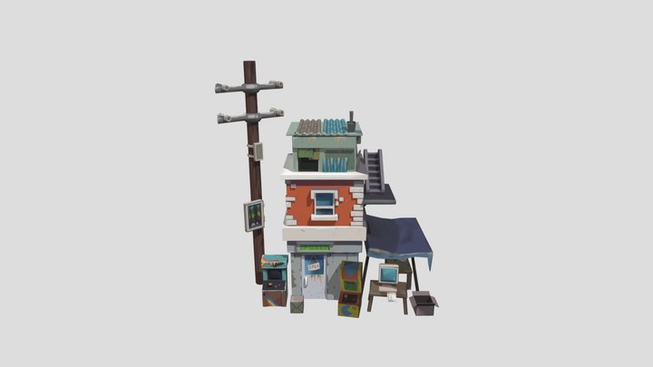 old house area 3D Model