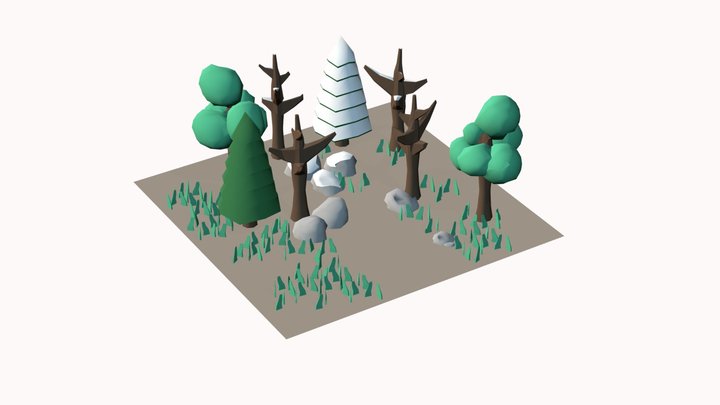 Lowpoly Tree 3D Model