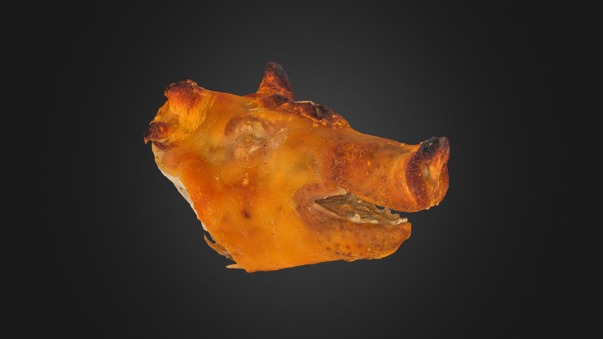 3D model Roast Piglet Head - This is a 3D model of the Roast Piglet Head. The 3D model is about a close-up of a starfish.