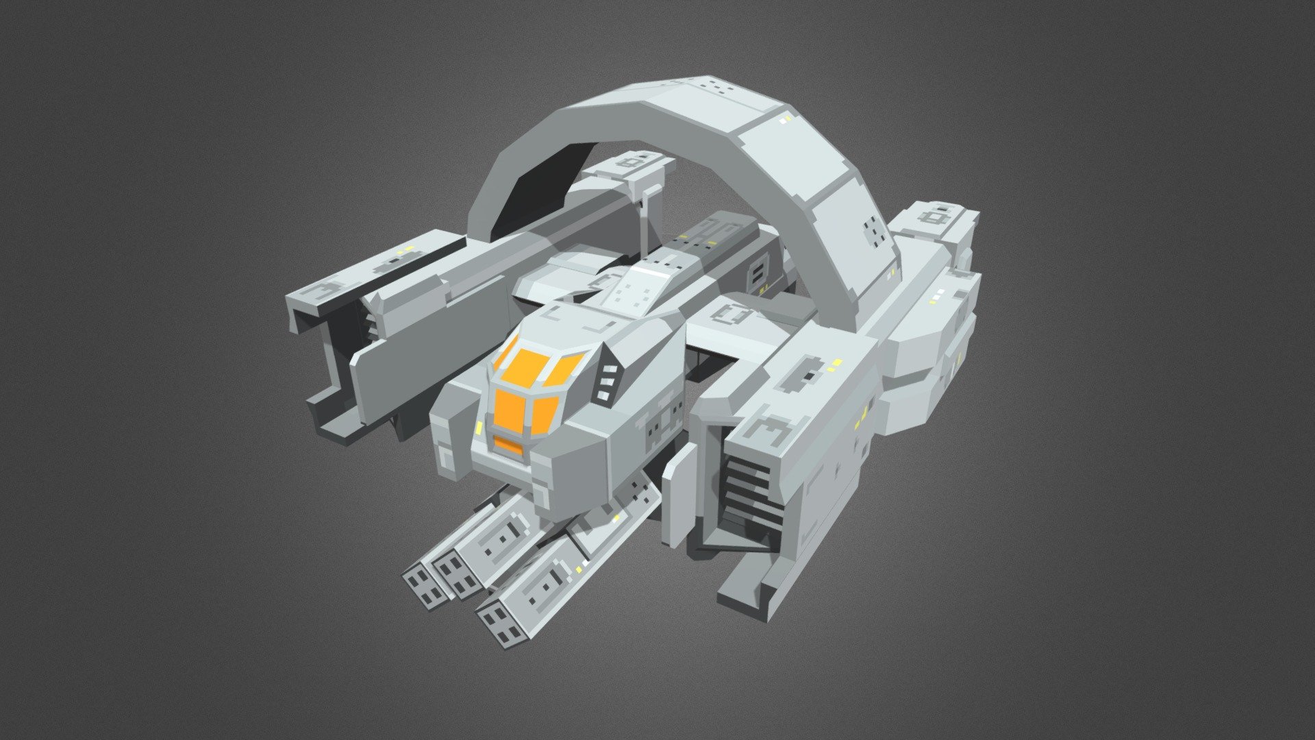 Deep Blue - Player Ship Type 2 - 3D model by Max Staples (@MaxStaples ...