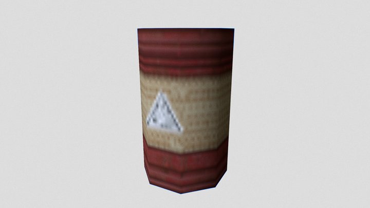 PS1 Barrel 3D Model