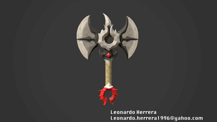 One Handed Axe WIP 3D Model
