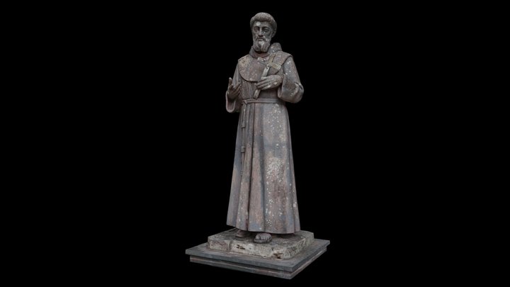 Statue of Frei Pedro Palacios 3D Model