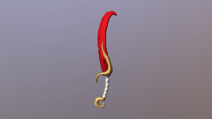 LowPoly Sword 3D Model