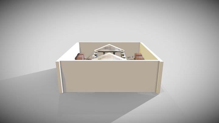 Roman Bath House 3D Model
