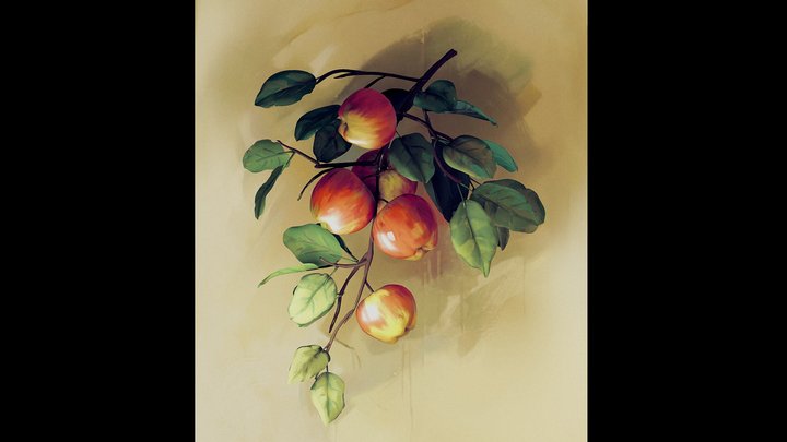 apple3D painting 3D Model