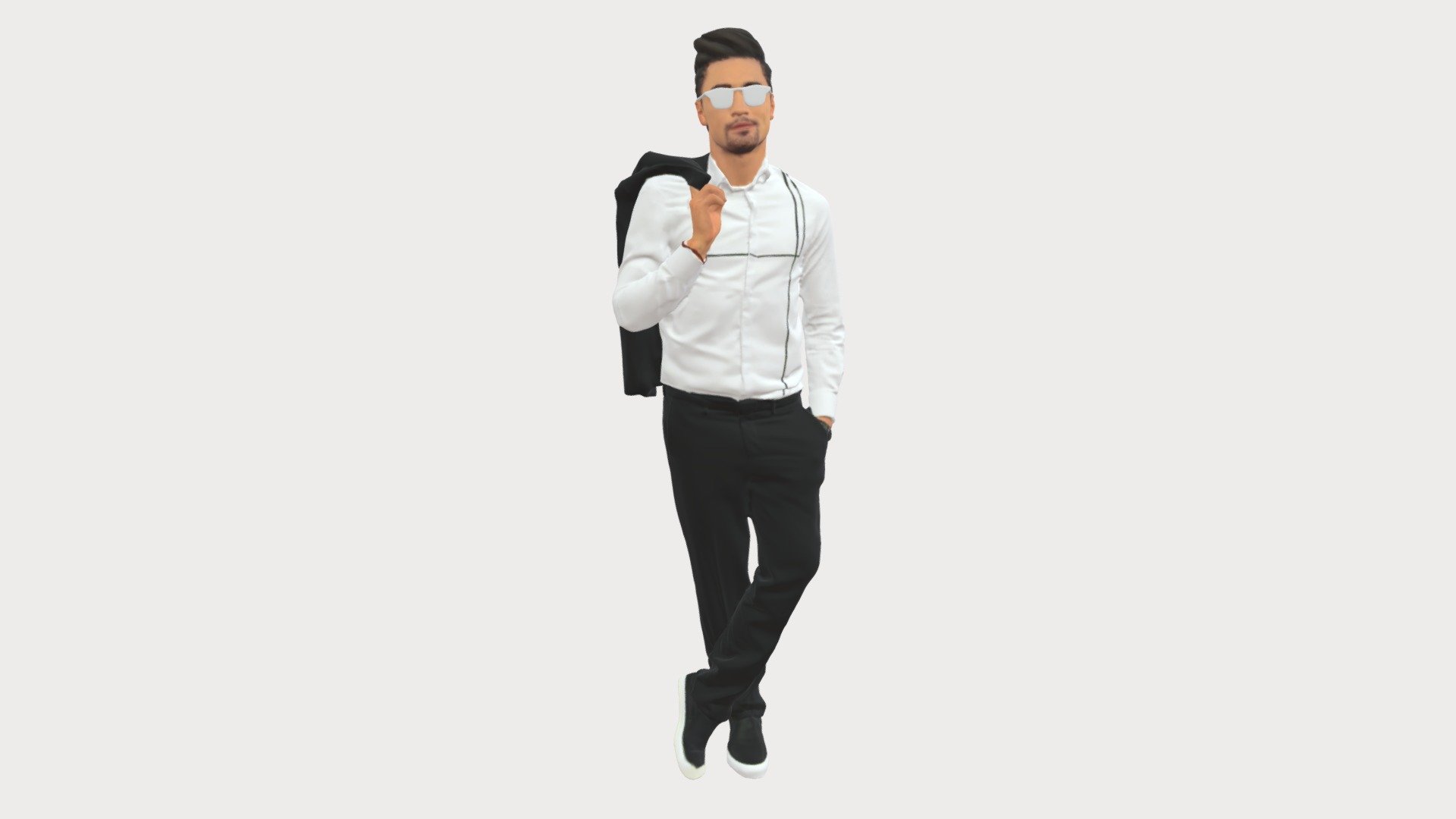 Man In Pose 0200 — Sketchfab embed 3D viewer