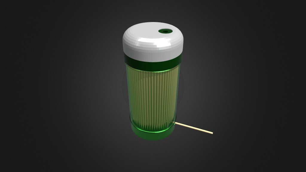 Toothpick Container - 3D model by peaka [1b60dbe] - Sketchfab