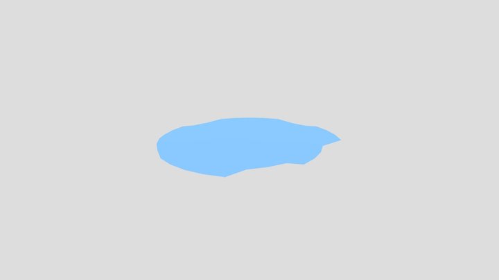 Low Poly - Puddle 3D Model