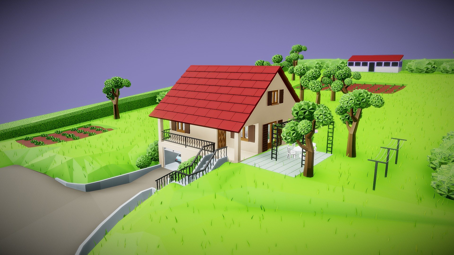 Vacation house (Come inside !) - Download Free 3D model by GRaphail ...