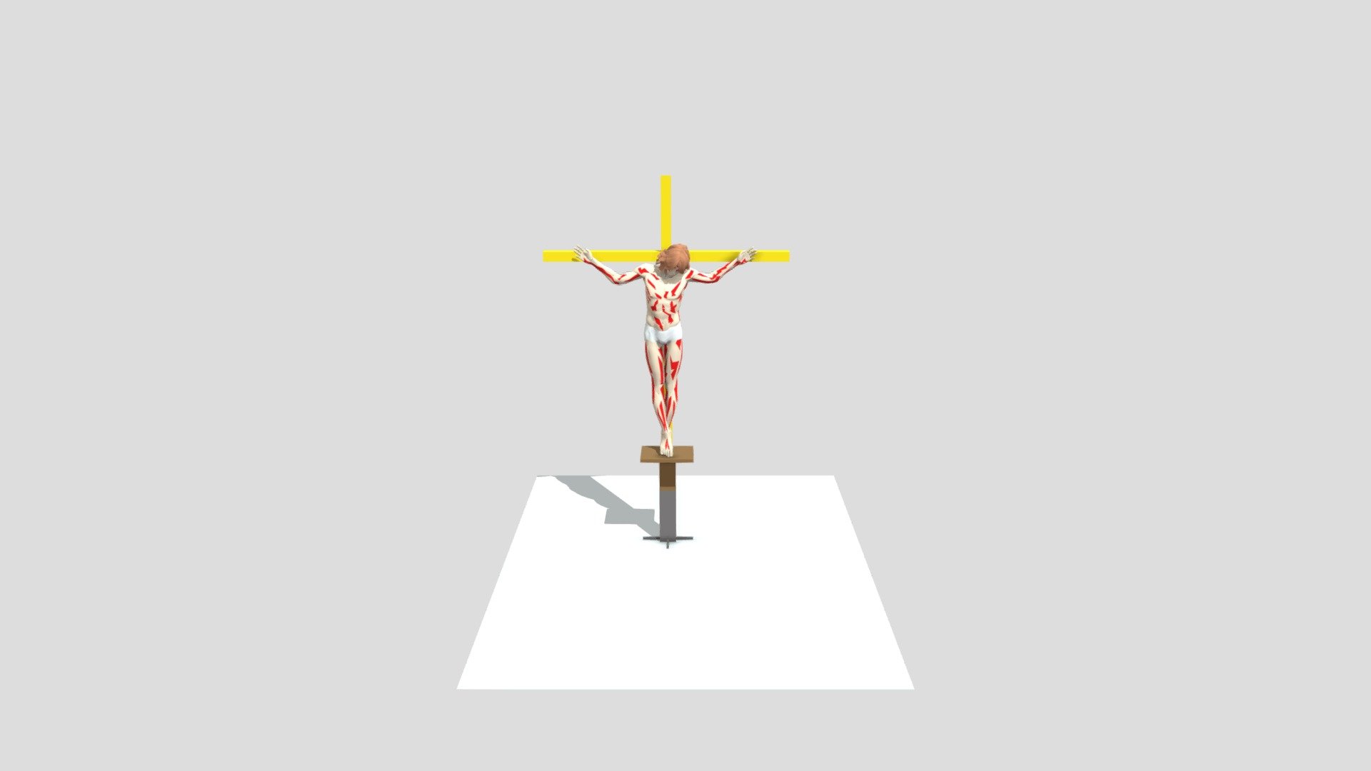 CRISTO - PROJETO DE CRUZ - 3D model by Aluart - Soluções em Esquadrias ...