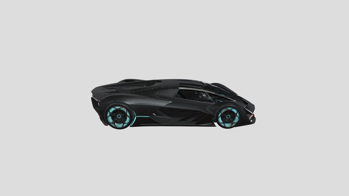 light Lamborgini 3D Model