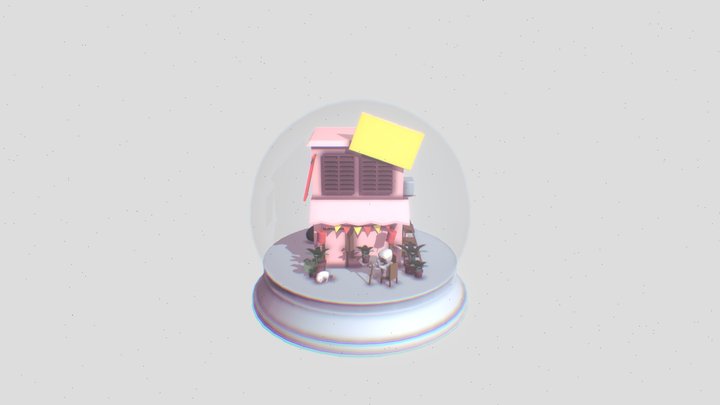 3danimrigica1shophouseanimica1 3D Model