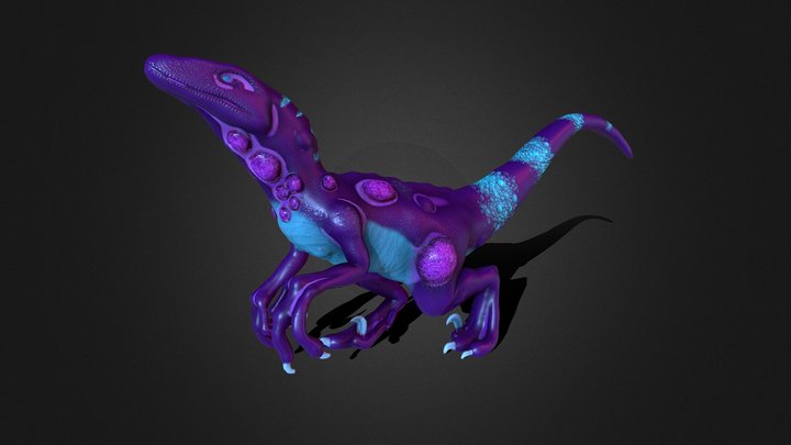 Sci-Fi Raptor 3D Model