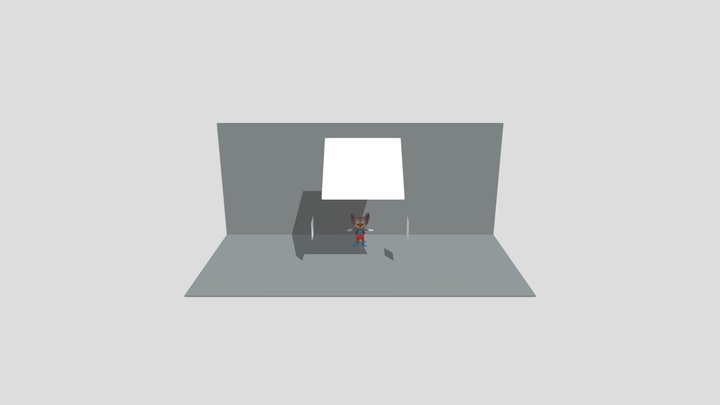Super Mouse Rigged Fbx 3D Model