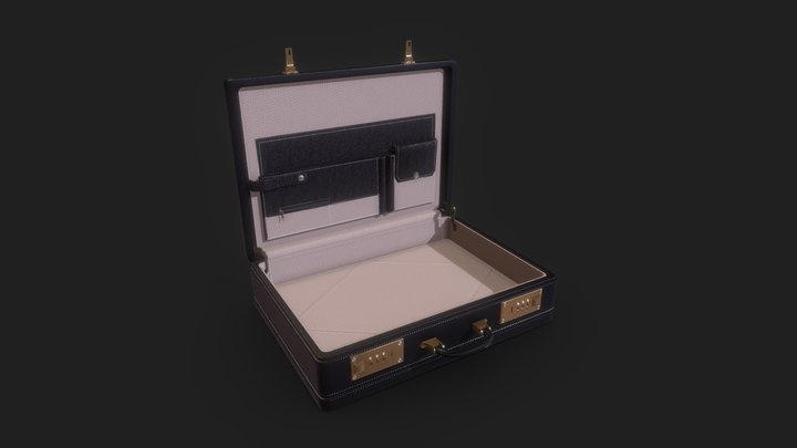 Classic Briefcase 3D Model