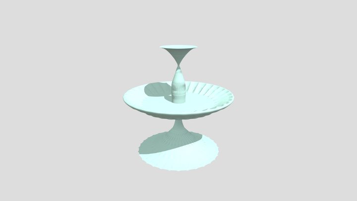Artistic Bird Bath Fountain Sculpture