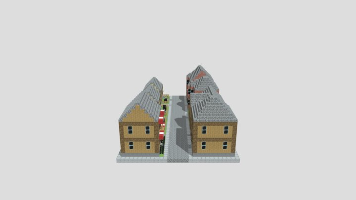 Minecraft city 3D Model