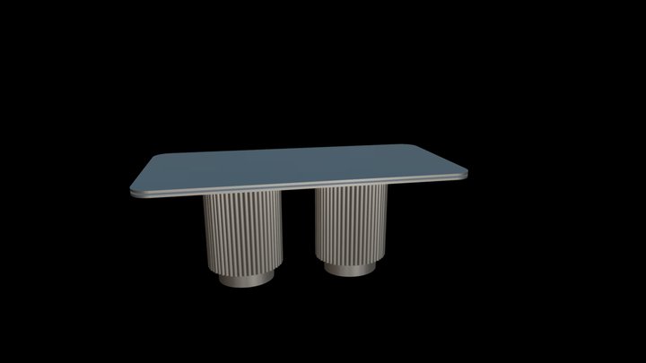 round dining table 3D Model