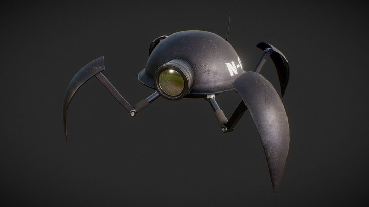 Dark CamBot 3D Model