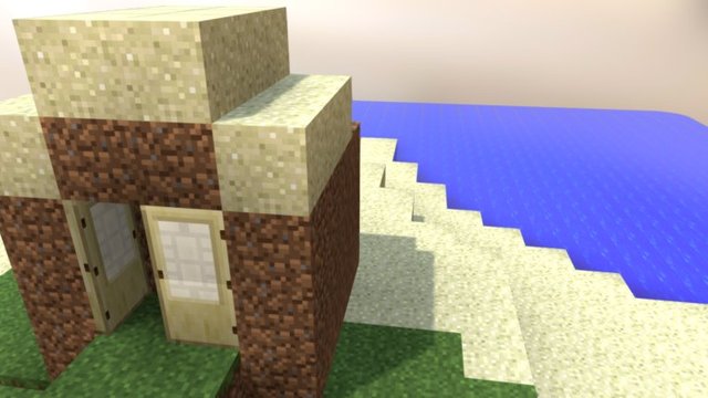 Minecraft House test 3D Model