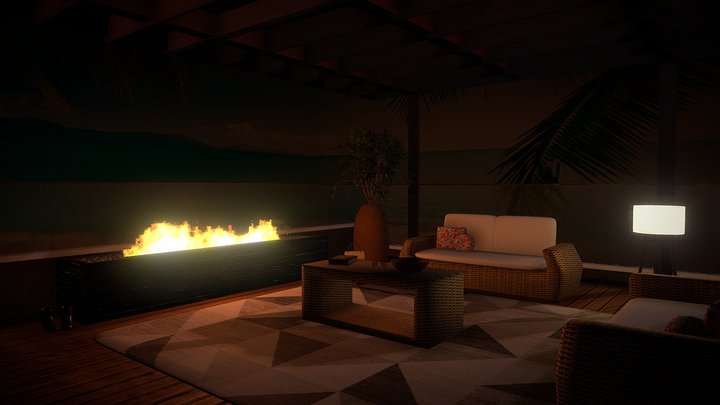 Seaside Balcony – Modèle 3D gratuit STL