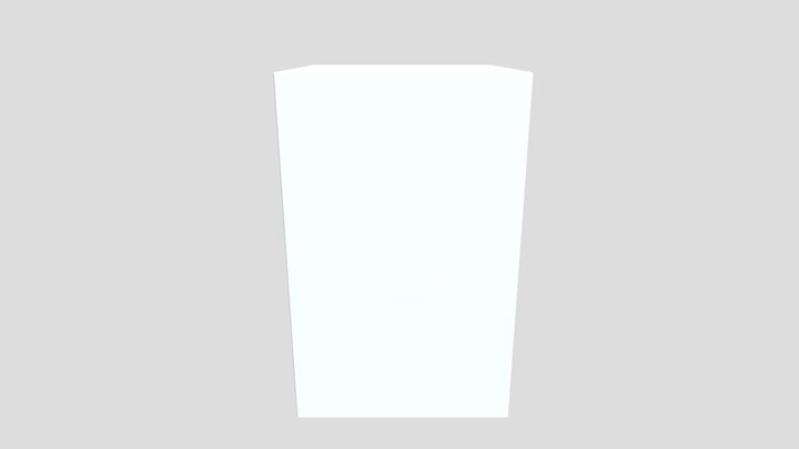 Refrigerator 3D lowpoly 3D Model