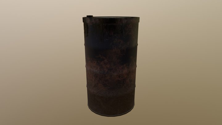 Oil Barrel 3D Model