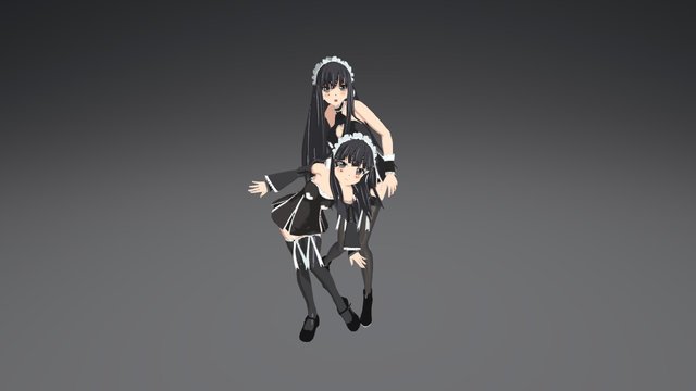 Original Anime Girls 3D Model