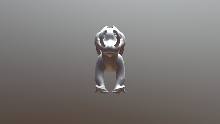 Canine Dragon 3D Model