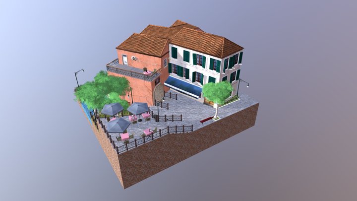 Venice Cityscene 3D Model