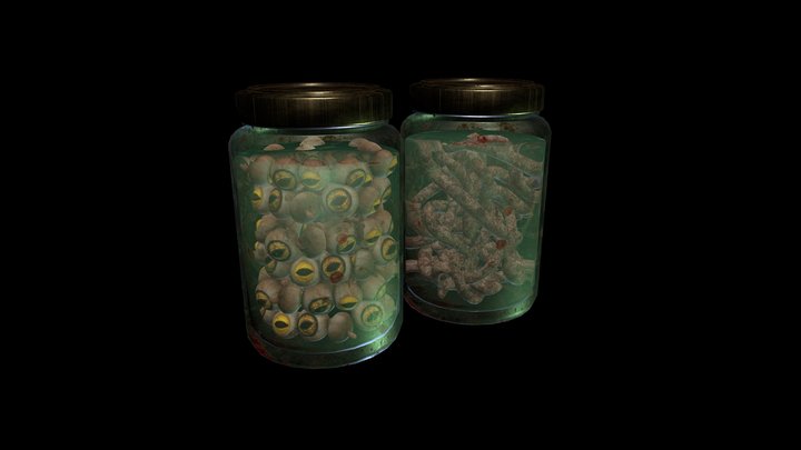 Jar of organs 3D Model