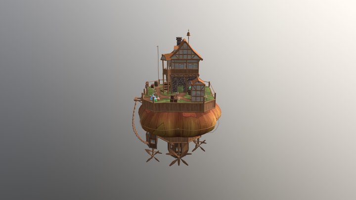 Floating Island Expanse V4 3D Model